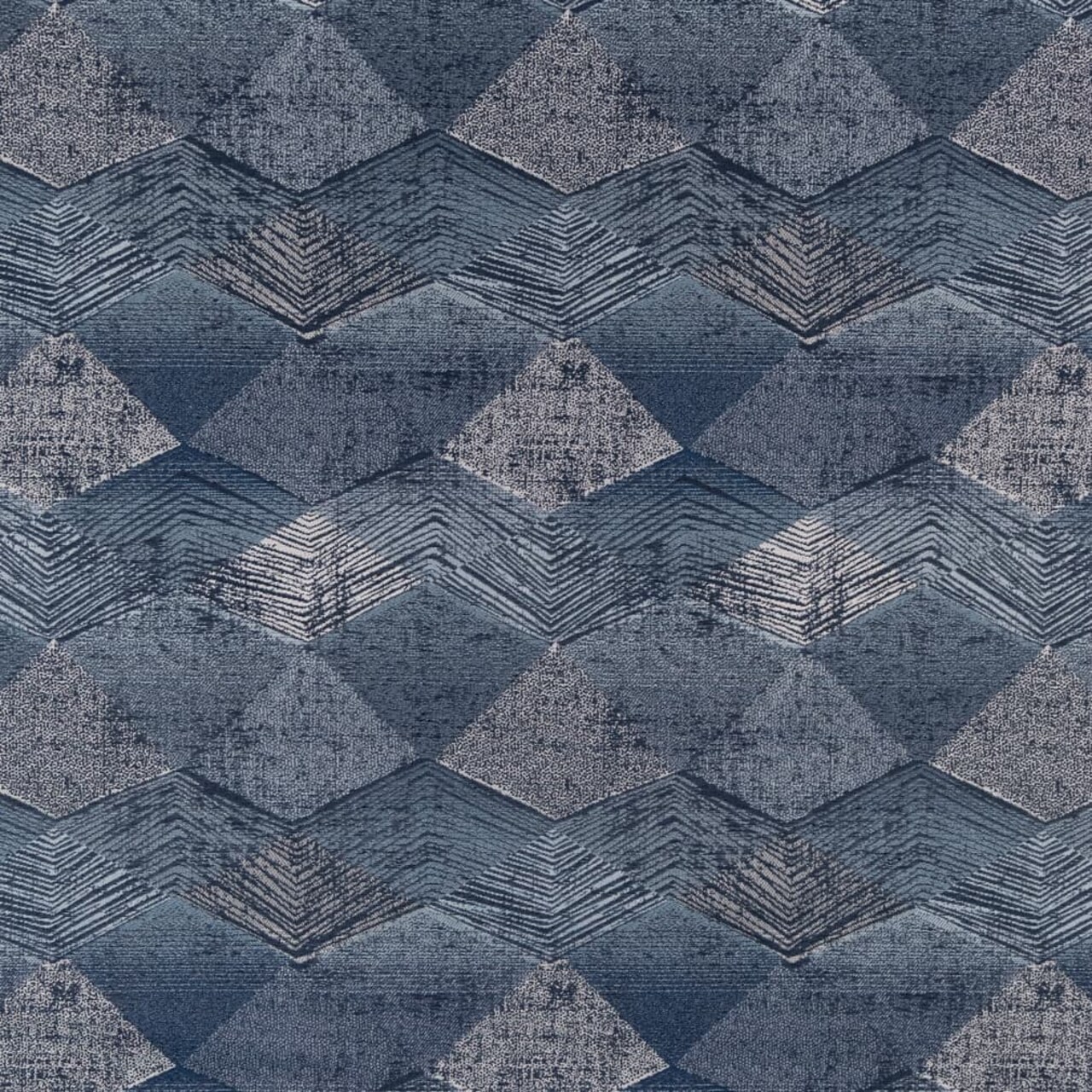 Upholstery Fabric - Blue Abstract & Geometric Upholstery Fabric 54 Inches"